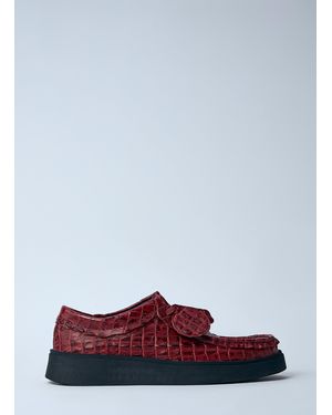 Martine Rose X Clarks Torview Lace-Up Shoes - Red