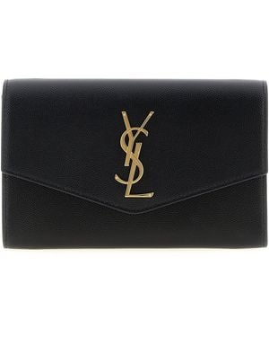 Saint Laurent Monogramme Clutch Bag - Black