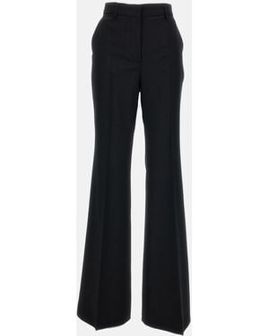 Sportmax Tropical Wool Pants - Black