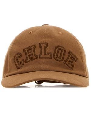 Chloé Camel Twill Baseball Cap - Brown