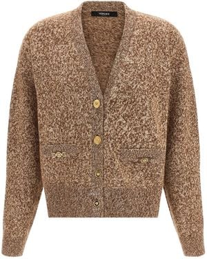 Versace 'Medusa '95' Button Cardigan - Brown