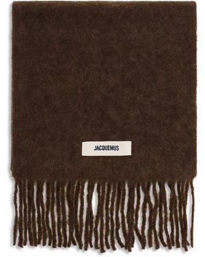 Jacquemus Fringed Scarf - Brown