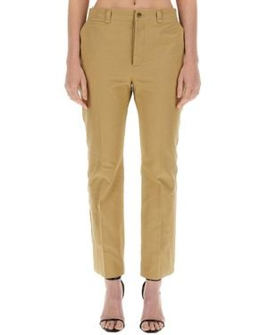 Saint Laurent Drill Pants - Natural