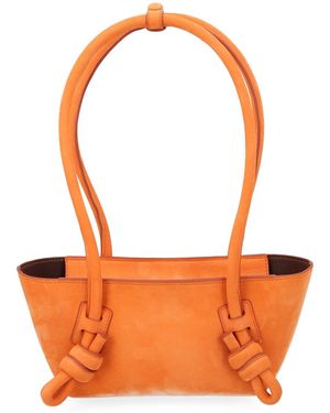 Hereu Mini Fleca Knot-Detail Shoulder Bag - Orange