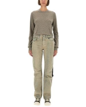 Rick Owens Solid Crew Neck T-Shirt - Natural