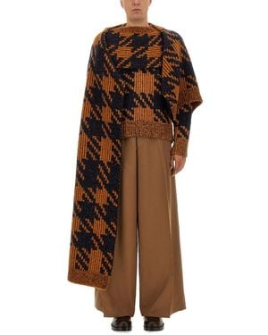 Dries Van Noten Wool Scarf - Brown