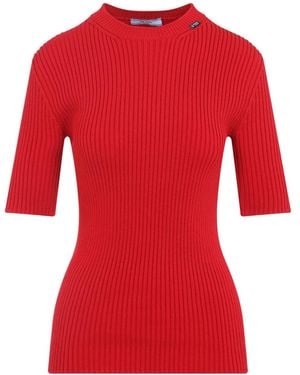 Prada Ribbed Top - Red