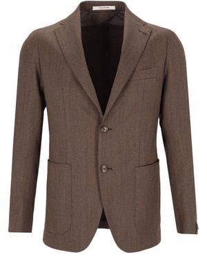 Tagliatore Monte Carlo Single-Breasted Suit - Brown