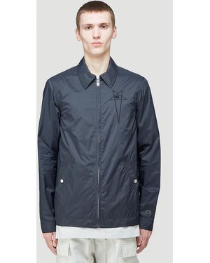 Rick Owens X Champion Worker Windbreaker Jacket - Blue