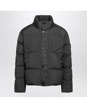 Stone Island Quilted Compass Lead Polyamide Jacket - Black