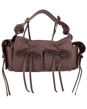Acne Studios Leather Shoulder Bag - Brown