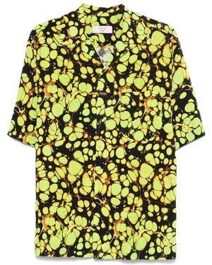 Martine Rose Bowling Shirt With Print - Yellow