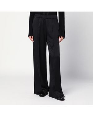 Jil Sander Satin Palazzo Pants - Black