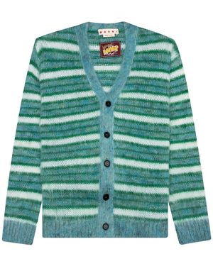 Marni V Neck Cardigan - Green