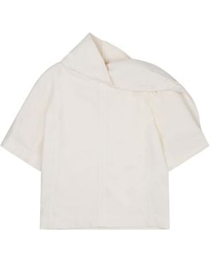 Bottega Veneta Wool Fabric Mini Top For Fw25 - White