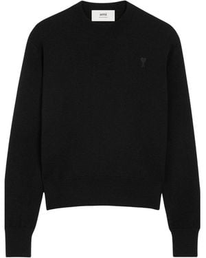 Ami Paris Ami De Coeur Sweater - Black