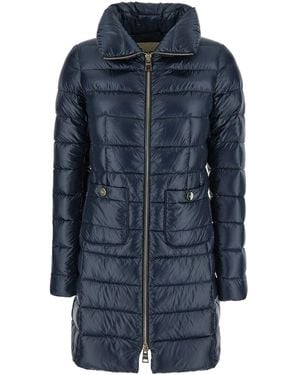 ◆Herno 最新作◆Maria ダウンジャケット/Black◆ Herno Woman's Maria Black Quilted Nylon Long Down Jacket