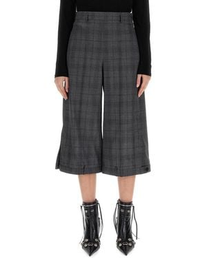 Balenciaga Deconstructed Wide Leg Shorts - Black