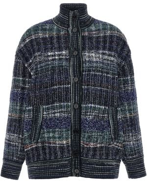 Missoni Check Wool Cardigan - Blue