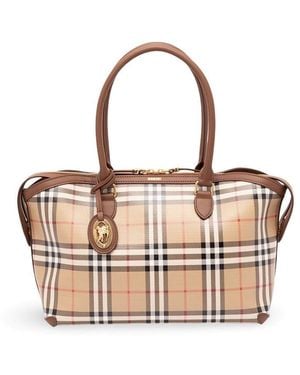 Burberry Small Zipped Tote - Metallic