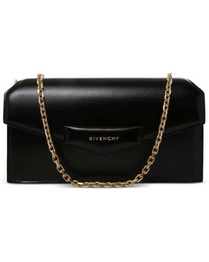 Givenchy Antigona Leather Wallet On Chain - Black