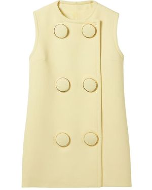Gucci Buttoned Maxi Vest - Yellow