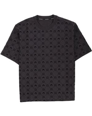 Marine Serre "Faded Moon" T-Shirt - Black