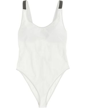 Brunello Cucinelli Polyamide One-Piece Swimsuit Clothing - White
