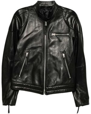 Tom Ford Leather Biker Jacket - Black