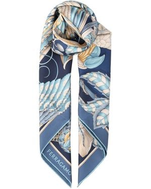 Ferragamo Amazzonia Scarf - Blue