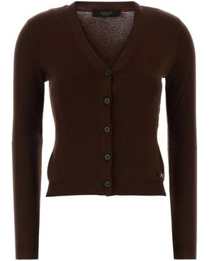 Gucci Wool Cardigan - Brown