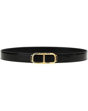 Tom Ford Logo Reversible Belt - Black