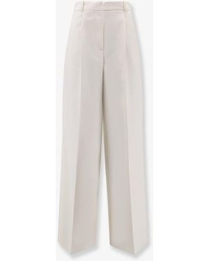 Dior Wide Fit Wool Pants - White