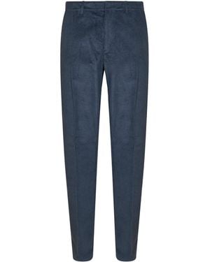 Etro Stretch Cotton Corduroy Pants - Blue