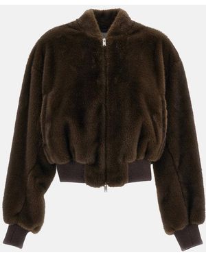 Stella McCartney Faux Fur Bomber - Black