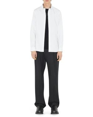Burberry Ekd Logo Cotton Shirt - White