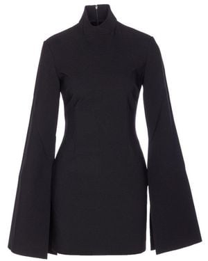 Solace London Laurel Mini Dress - Black