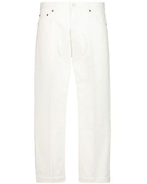 Celine Boyfriend Denim Jeans - White