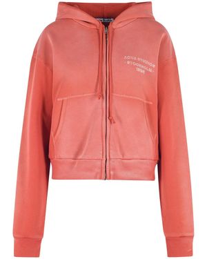 Acne Studios Cotton Sweatshirt - Red