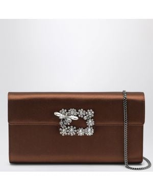 Roger Vivier Efflorescence Clutch - Brown