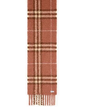 Burberry Clay Wool And Alpaca Blend Bouclé Scarf - Pink