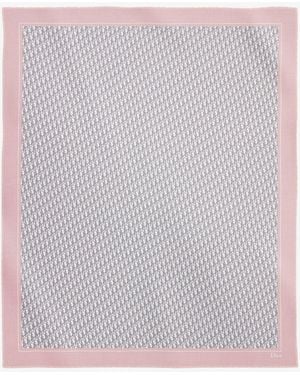 Dior Dior Maxi Dior Oblique Cashmere Stole - White