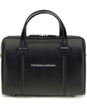 Christian Louboutin Small Tactical Leather Handbag - Black