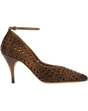 Miu Miu Leather Pumps - Brown