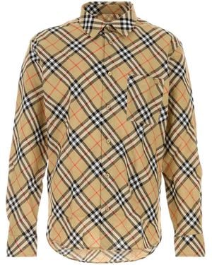 Burberry Embroidered Linen Shirt - Multicolor