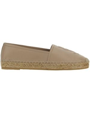 Saint Laurent Lambskin Espadrilles - Natural