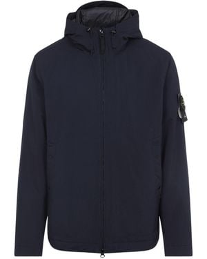 Stone Island Hooded Blouson Jacket - Blue