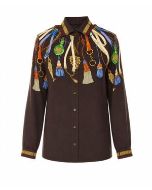 Etro Tassels Printed Shirt - Black