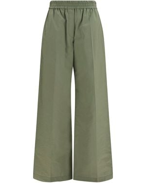 Brunello Cucinelli Pants With Elasticated Waist - Green