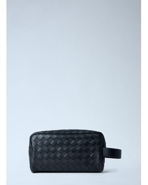 Bottega Veneta Intrecciato Travel Pouch - Blue